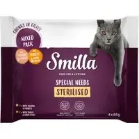 Smilla Pouch Chunks Sterilised med grönsaker portionspåse – Mixpack (4 x 85 g) prisnedsättning