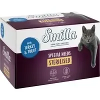 Smilla Sterilised portionsform 6 x 100 g – Kalkon & öring Köp online