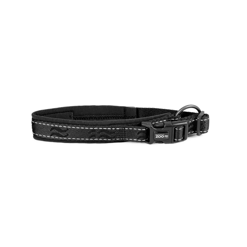 Snabb frakt Hundhalsband Rufus vadderat ställbart 20 mm x 3545 cm Svart