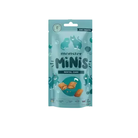 Snabb frakt Monster Cat Minis Dental Care 60 g för katter