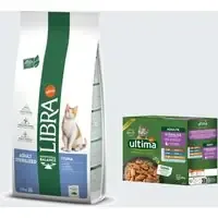 Snabb leverans 12 kg Libra Cat + 8 x 85 g Ultima Sterilised Mix på köpet! – Sterilized tonfisk