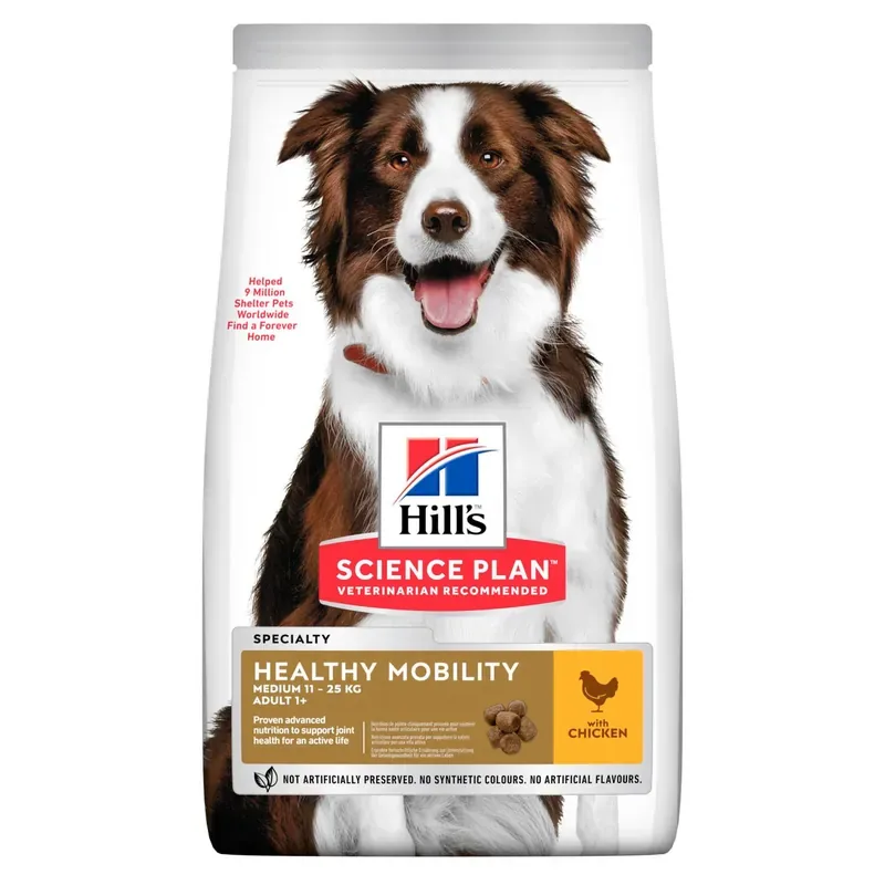 Snabb leverans Adult Dog Healthy Mobility Medium torrfoder med kyckling Hundfoder – 14 kg