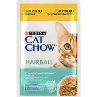 Snabb leverans Ekonomipack PURINA Cat Chow 52 x 85 g – Hairball kyckling och gröna bönor