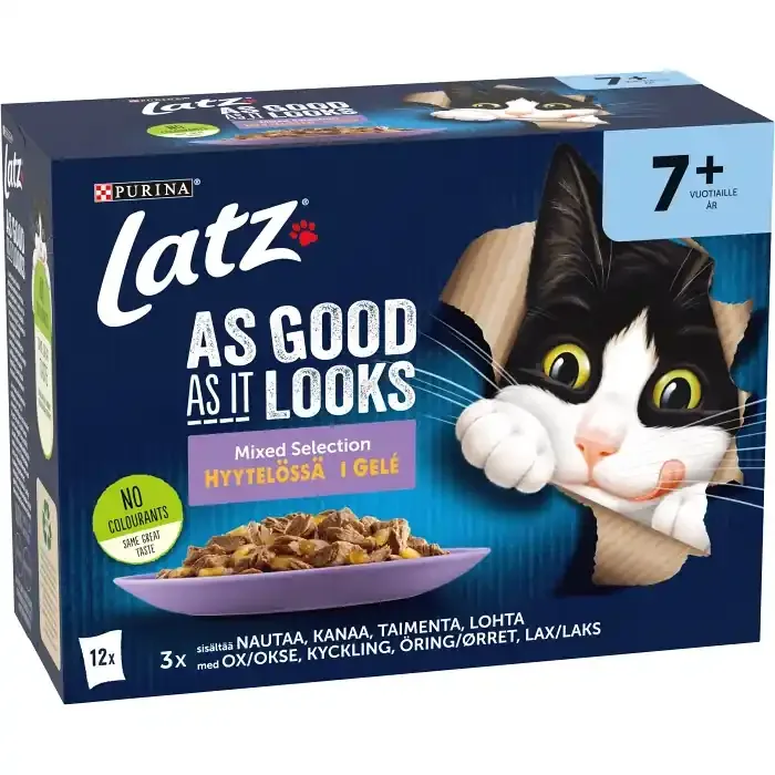 Snabb leverans Latz As Good As It Looks Senior Mixed Selection i géle 12x85g
