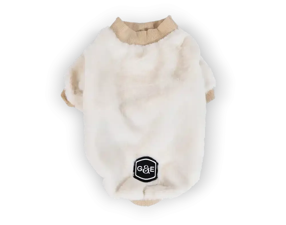 Snabb leverans Sherpatröja ComfortCuddle, 20cm, Benvit