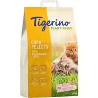 Snabb leverans Tigerino Plant-Based kattströ av majs – doft av babypuder – 7 l