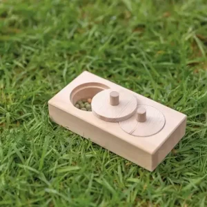 Snacksbox, trä, 14 × 3 × 7 cm