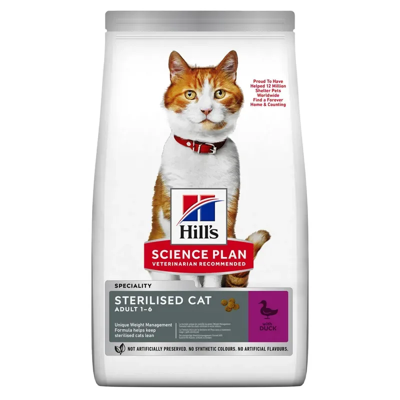 Sterilised Cat Adult torrfoder med anka – 1,5 kg Erbjudandepris