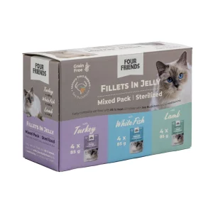 Sterilized Jelly Mix V氓tfoder f枚r katt 12p