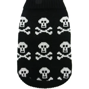 Stickad tröja Black Skull