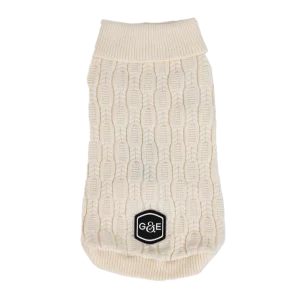Stickad tr枚ja Comfort Beige