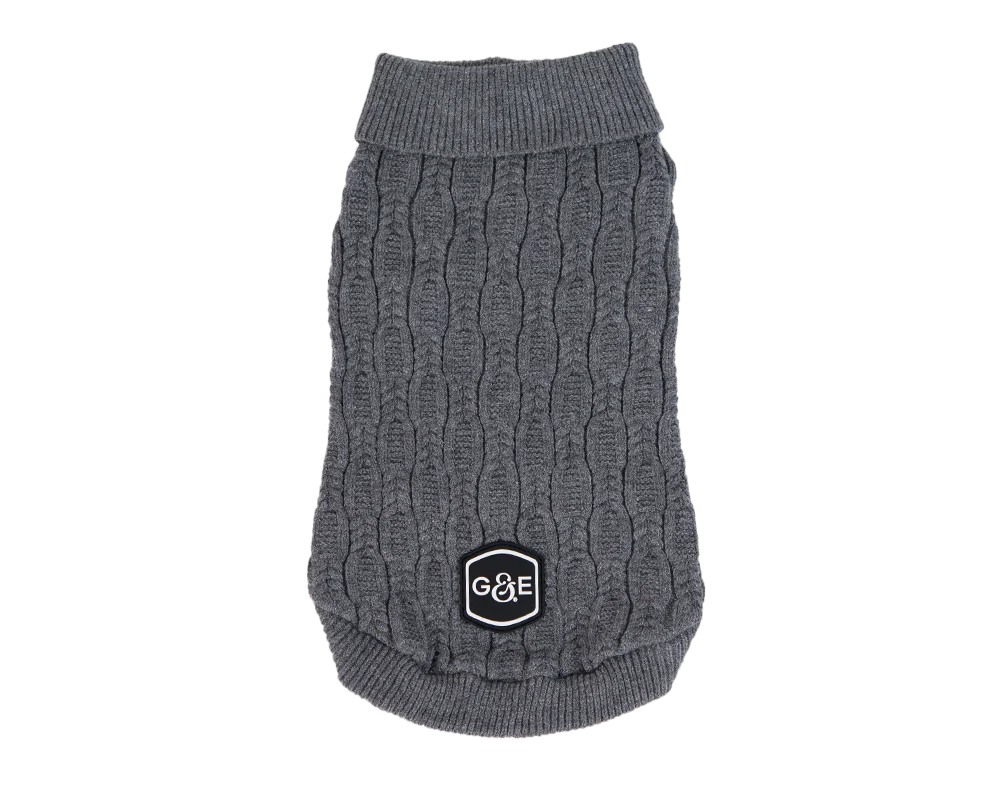 Stickad tr枚ja Comfort Gr氓
