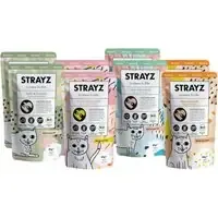 STRAYZ Cat ekologiskt mixpack 8 x 85 g – Ekologiskt provpack I lager