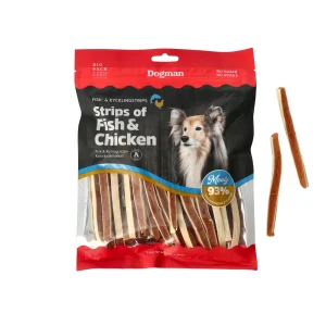 Strips of Fish & Chicken Hundgodis 250g