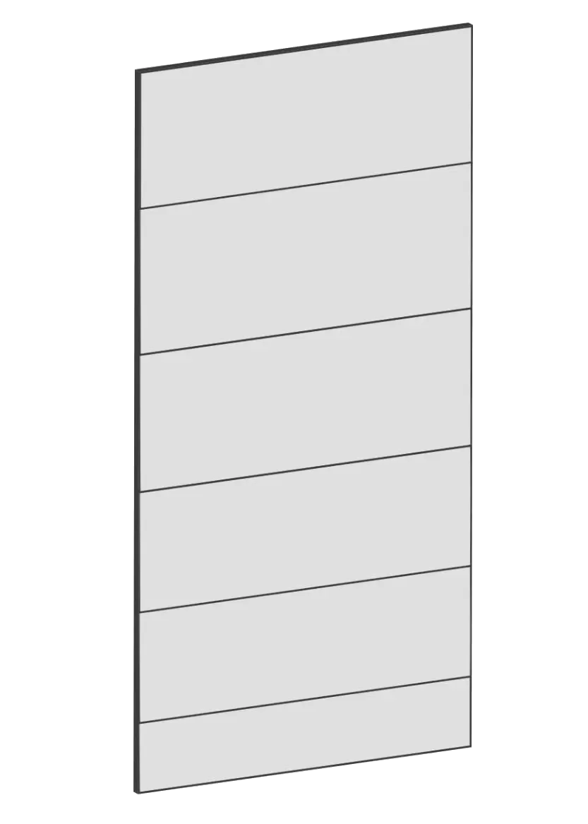 Täcksida för bänkskåp 39,8 x 80 cm – Raw Oak White