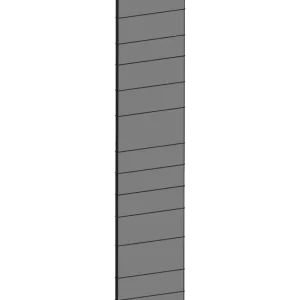 Täcksida för högskåp 39,8 x 208 cm – Raw Oak Dark