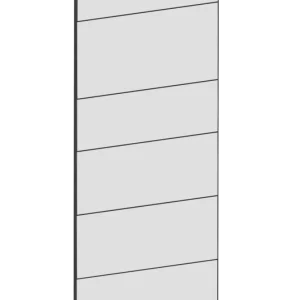 Täcksida för högskåp 62,2 x 140 cm – Raw Oak white
