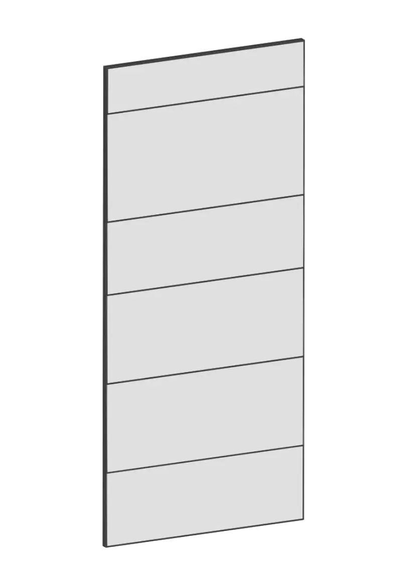 Täcksida för högskåp 62,2 x 140 cm – Raw Oak white