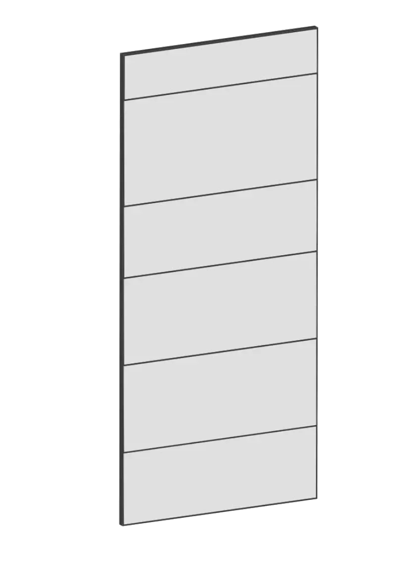 Täcksida för högskåp 62,2 x 148 cm – Raw Oak white