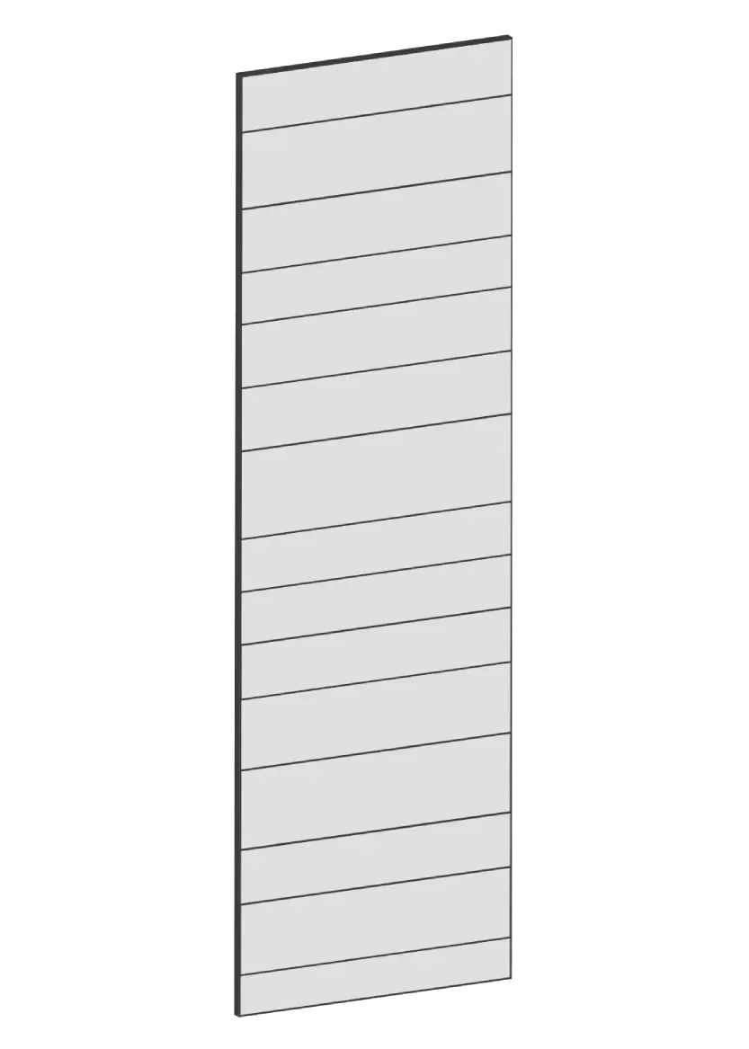 Täcksida för högskåp 62,2 x 200 cm – Raw Oak white
