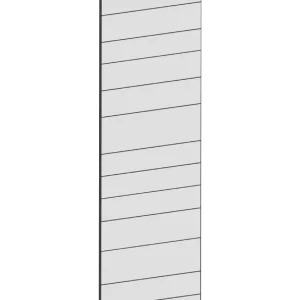 Täcksida för högskåp 62,2 x 228 cm – Raw Oak white