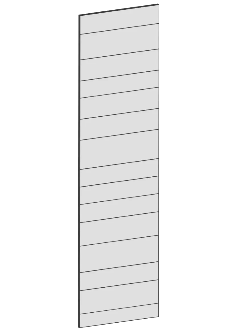 Täcksida för högskåp 62,2 x 228 cm – Raw Oak white