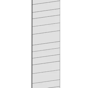 Täcksida för högskåp 62,2 x 240 cm – Raw Oak white