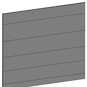 Täcksida för köksö 124,4 x 80 cm – Raw Oak Dark