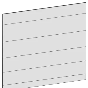 Täcksida för köksö 124,4 x 80 cm – Raw Oak White