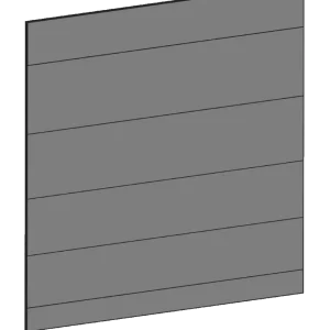 Täcksida för köksö 64,1 x 80 cm – Raw Oak Dark
