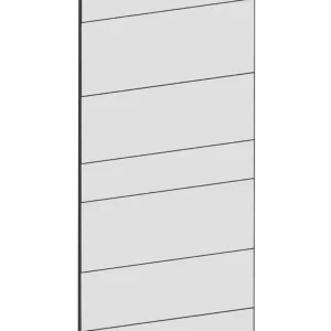 Täcksida för väggskåp 39,8 x 120 cm – Raw Oak white