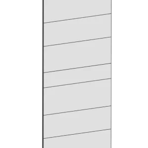 Täcksida för väggskåp 39,8 x 140 cm – Raw Oak white