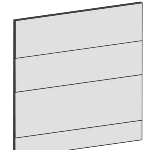 Täcksida för väggskåp 39,8 x 40 cm – Raw Oak white