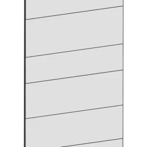 Täcksida för väggskåp 39,8 x 60 cm – Raw Oak white