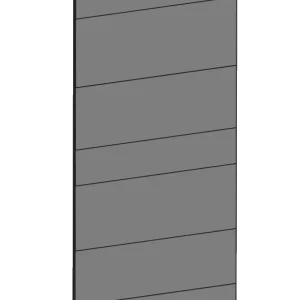 Täcksida för väggskåp 39,8 x 80 cm – Raw Oak Dark