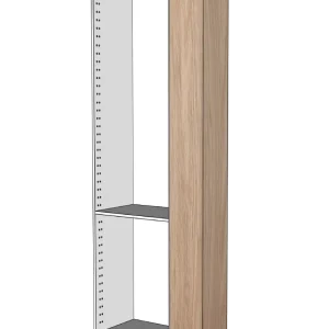 Täcksida i ek för högskåp, rundade hörn- 39,8×248 cm