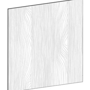 Täcksida i ek, för köksö – 64,1×80 cm