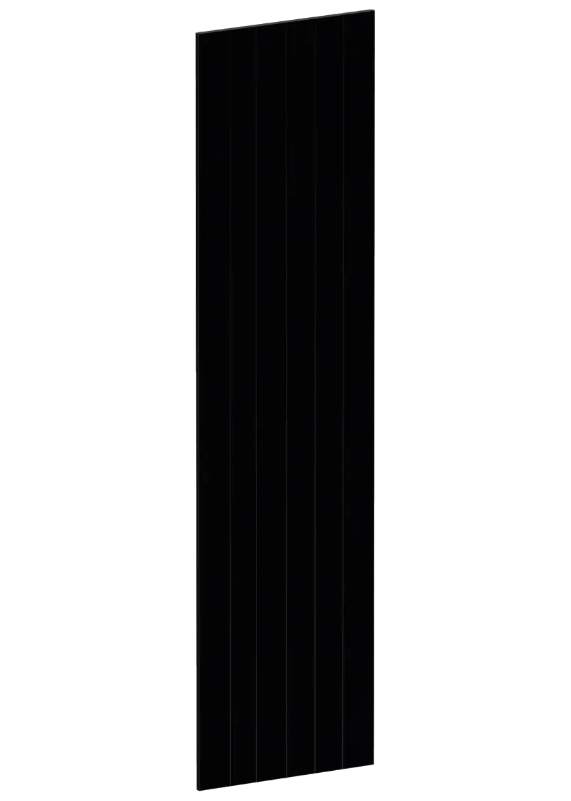 Täcksida i målad ek, för högskåp – 62,2 x 248 cm