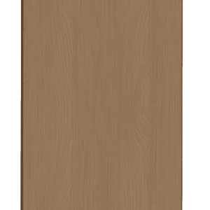 Täcksida i mörk ek, för bänkskåp – 62,2 x 88 cm