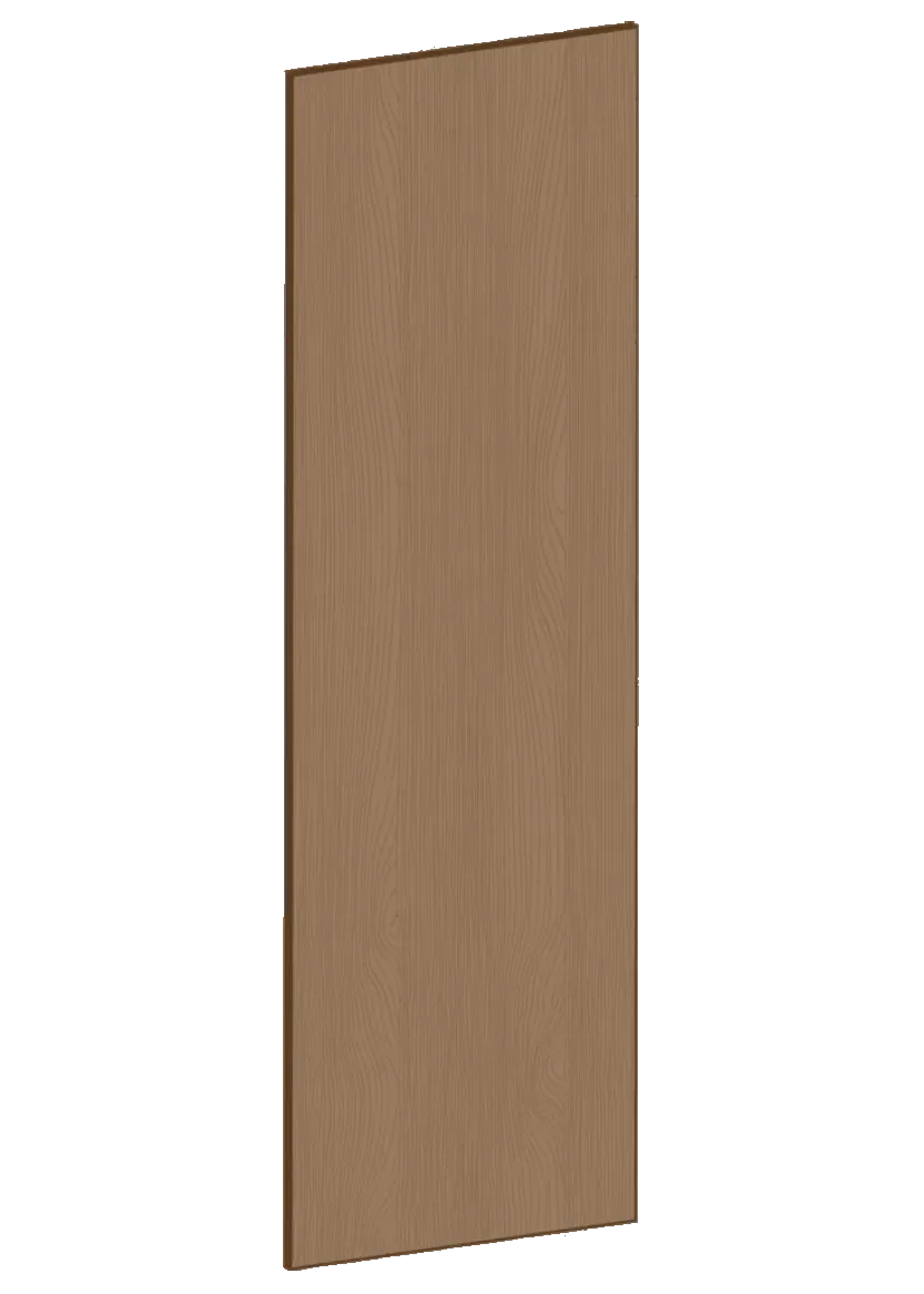 Täcksida i mörk ek, för högskåp – 62,2 x 200 cm