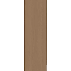 Täcksida i mörk ek, för högskåp – 62,2 x 248 cm