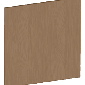 Täcksida i mörk ek, för köksö – 102 x 88 cm