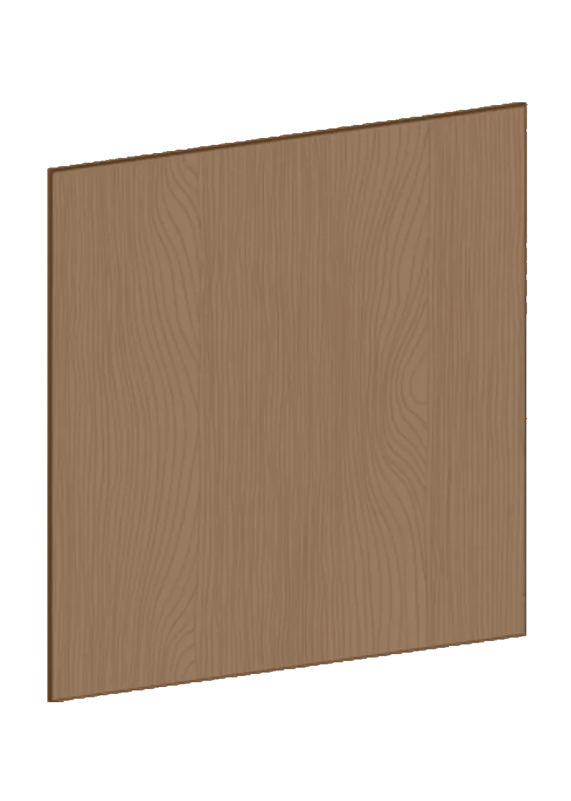Täcksida i mörk ek, för köksö – 64,1 x 80 cm