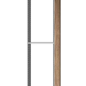 Täcksida i mörk ek, rundat hörn för högskåp – 62,2 x 248 cm