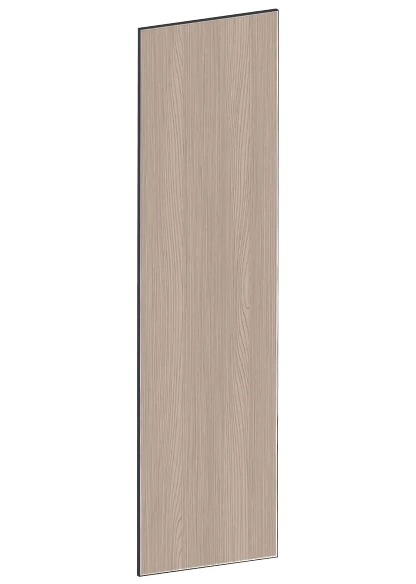 Täcksida i valnöt, för högskåp – 62,2 x 228 cm