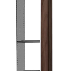 Täcksida i valnöt, med rundat hörn för högskåp – 62,2 x 208 cm