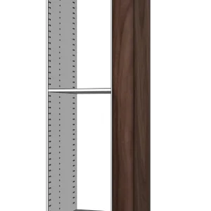 Täcksida i valnöt, med rundat hörn för högskåp – 62,2 x 228 cm