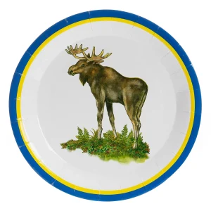 TALLRIK 23cm 8p rund Älg (Elf) kampanj*