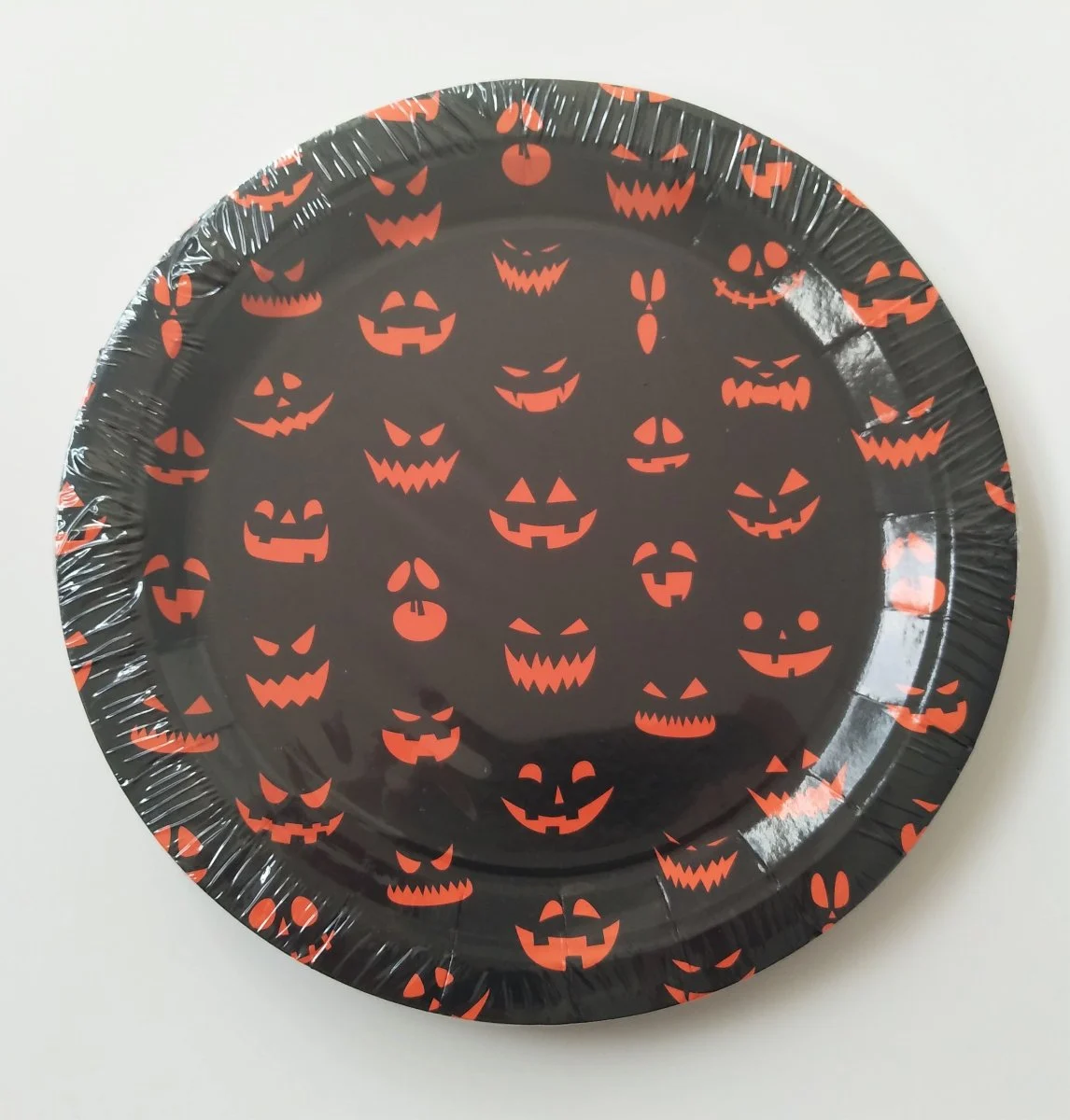 TALLRIK* 23cm 8p rund Halloween pumpor plastic free beställningsvara