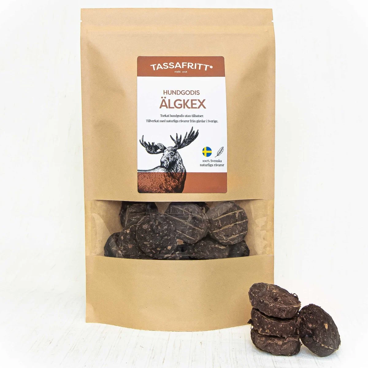 TassaFritt Älgkex – 80g